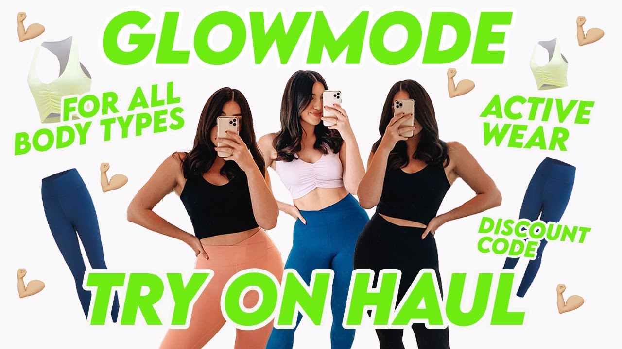 GLOWMODE ACTIVEWEAR TRY ON HAUL! Shein Discount code + curvy