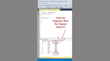 #SQL Employee With the Highest Salary Interview Question. #datascience #programming #coding #sqltips