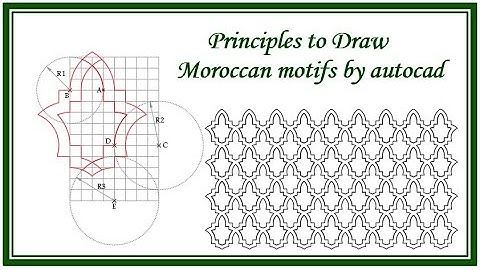 Draw Moroccan motif  2  by autocad