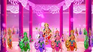 4K Green and background video Durga Maa. Seravali maa.TS MUSIC Tiger Suraj. screenshot 5