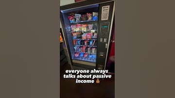 Passive Income With A Vending Machine!? #passiveincome #vending  #vendingmachine #sidehustle