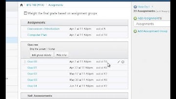 Canvas- How to drop the lowest grade