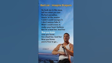 Thumbnail of Bad Liar lyrics - Imagine Dragons #lyrics #badliar #trending #imaginedragons