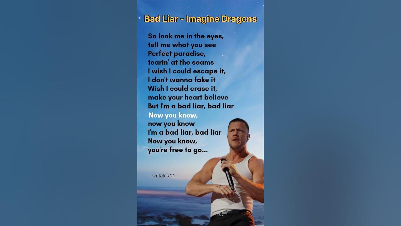 Bad Liar lyrics - Imagine Dragons #lyrics #badliar #trending #imaginedragons