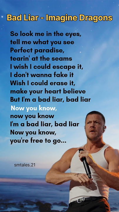 Bad Liar lyrics - Imagine Dragons #lyrics #badliar #trending #imaginedragons