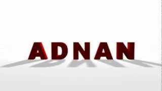 Adnan Nazir 3D Text Animation