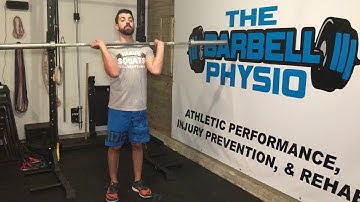 Front squat eccentric isometrics