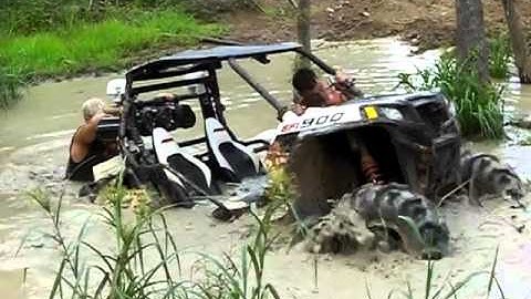 RZR 900 XP  going deep at Sabine ATV Park