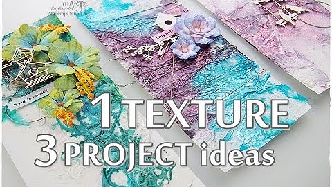1 TEXTURE 3 Project Ideas ♡ Mixed Media Art Tutorial ♡ Maremi