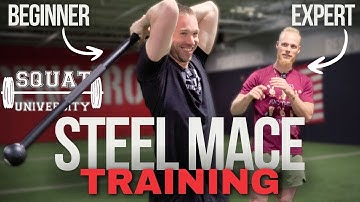 Steel Mace BEGINNER Workout | ft. Squat University | Macebell