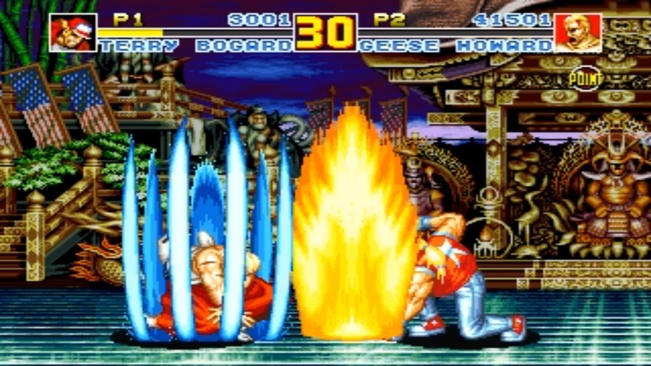 Fatal Fury 1 (Arcade): Final Stage: Geese Tower: Terry Vs. Geese +