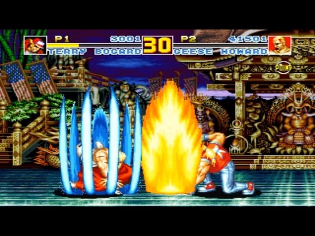 Fatal Fury 1 (Arcade): Final Stage: Geese Tower: Terry Vs. Geese +