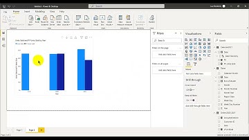 How to show Variance between last year and this year in Power BI