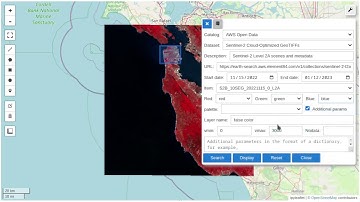 Leafmap new feature - Searching and visualizing open geospatial datasets interactively