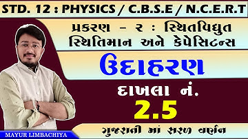 12 SCIENCE PHYSICS | CHAPTER 2 | EXAMPLE 2.5