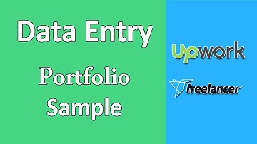 Data Entry Portfolio Samples for Upwork & Freelancer | Webson Job