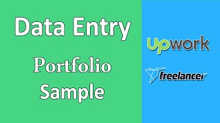 Data Entry Portfolio Samples for Upwork & Freelancer | Webson Job screenshot 5