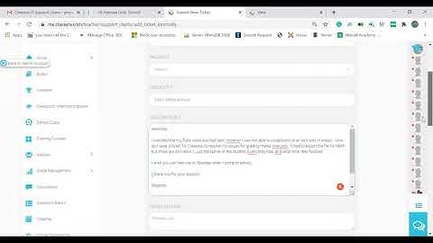 Classera Internally Support - How to submit a ticket in Classera (Teachers - Students)