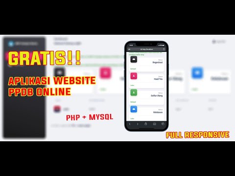 GRATIS!!APLIKASI WEBSITE PPDB ONLINE||PHP + Mysql