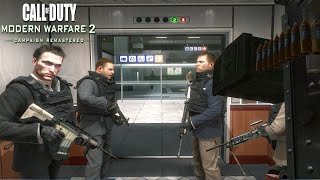 NO RUSSIAN - MOSCOW SHOOTING FOOTAGE AT AIRPORT Call of Duty Modern Warfare 2 Remastered MISSION screenshot 3