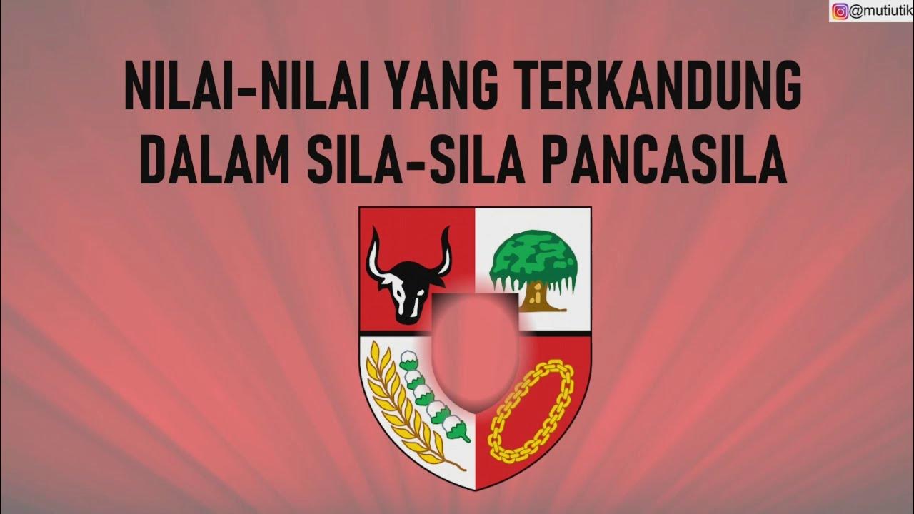 Nilai Nilai Yang Terkandung Dalam Pancasila Pkn Dilengkapi Latihan