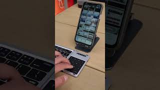 With this foldable keyboard, you can work anytime, anywhere. Bluetooth connection is simple & fast.
