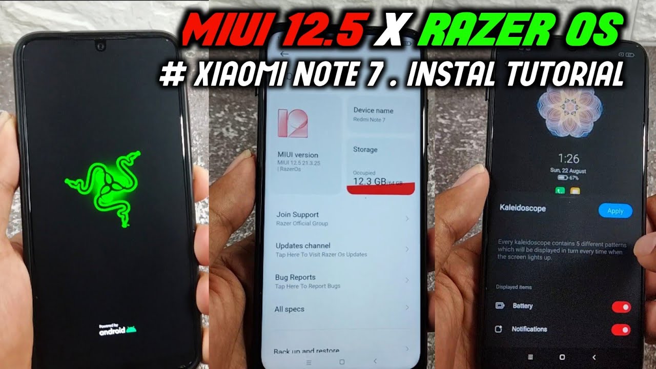 Miui Razer Mod CARA MUDAH INSTAL CUSTOM RAZER OS MIUI 12.5 DI XIAOMI REDMI NOTE 7 ...