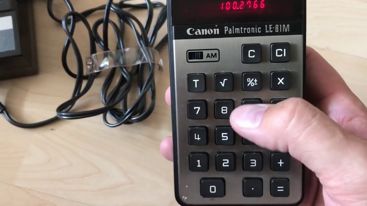 Canon Palmtronic LE-83 - Calculatrice Scientifique Vintage De 1973 - À Restaurer