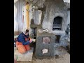 оформление  дачи беседка из арт бетона  камин с печкой, своими  руками  мастер Бабушка  Люба  65 лет