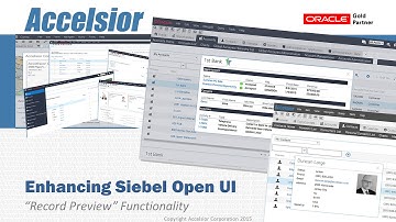Siebel Open UI Enhancement: Record Preview