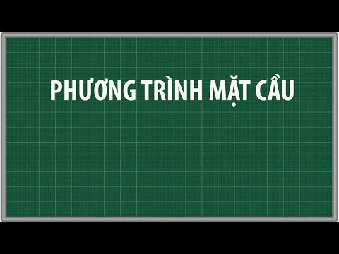 Video Viết phương trình mặt cầu có tâm và cắt mặt phẳng theo... - youtube
