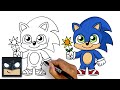 How To Draw Baby Sonic | Sonic The Hedgehog