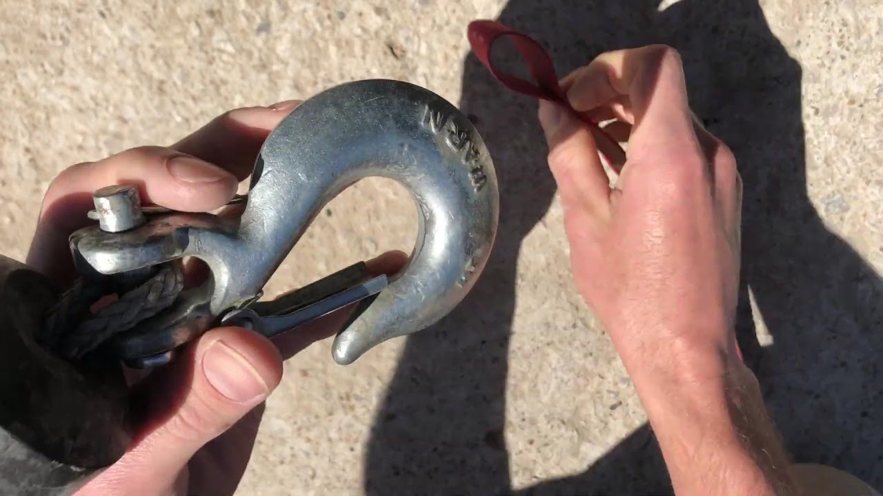 How To Install a Rubber Winch Stop - YouTube