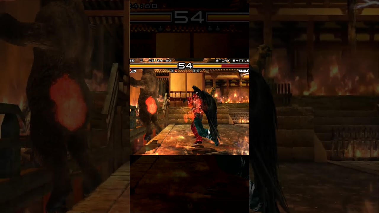 Tekken 5 — Смертельное комбо Дьявола Джина (против Кумы)