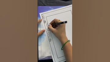 Beautiful and satisfying border design,#shorts #projectfiledecoration #border_design #indietube