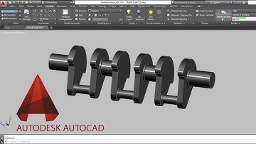 How to Create a Crankshaft in AutoCAD 3D | Tutorial for Beginners