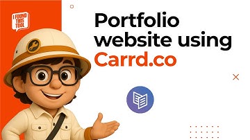 Create a responsive personal portfolio website in 5 minutes | Carrd.co tutorial | Without HTML, CSS