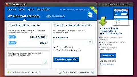 Como fazer uma conexão com o TeamViewer?