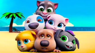 Talking Tom 🐱 Juegos de Playa 🏖️ Dibujos Animados en Español 🔥