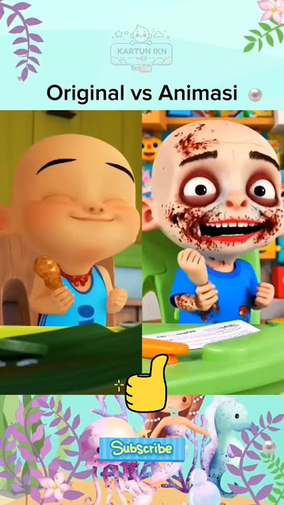 upin ipin makan ayam goreng