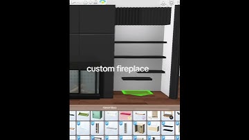 Custom fireplace #sims4 #sims4builds #sims4nocc