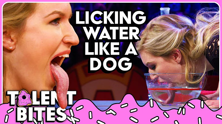Can she drink 250ml of water with her tongue, just...
