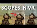 Gun scopes in virtual reality  the good and bad