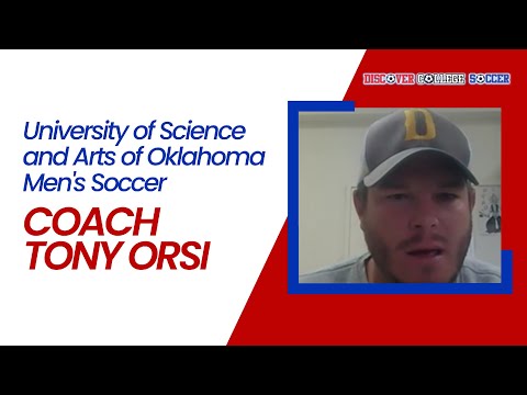 University of Science and Arts of Oklahoma Men’s Soccer – Coach Tony Orsi