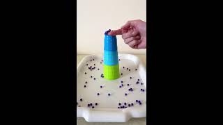 ASMR Video with beads, balls, wooden toys, marble run and other