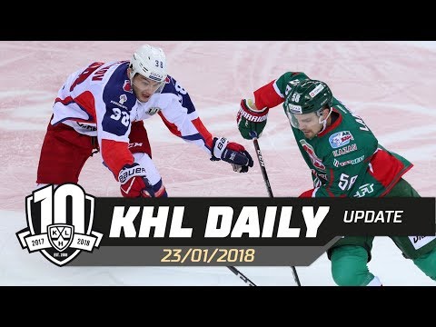 Daily KHL Update - January 23rd, 2018 (English)