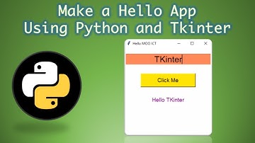 Make a Hello GUI app using Python and Tkinter