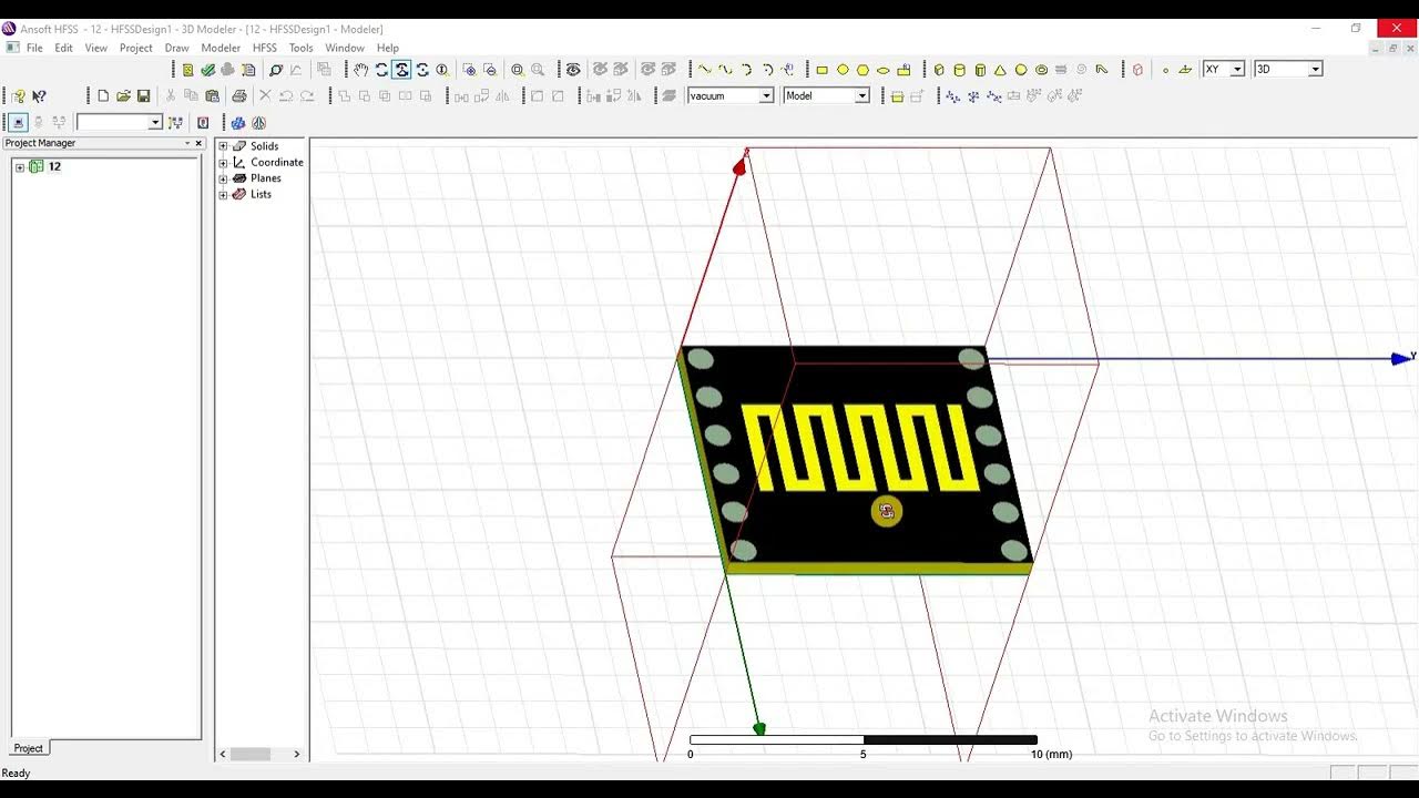 How to design CPW fed Antenna port in CST Coplanar Waveguide (CPW