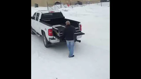 Loadall ramp outfitted with caliber plastics for snowmobiles