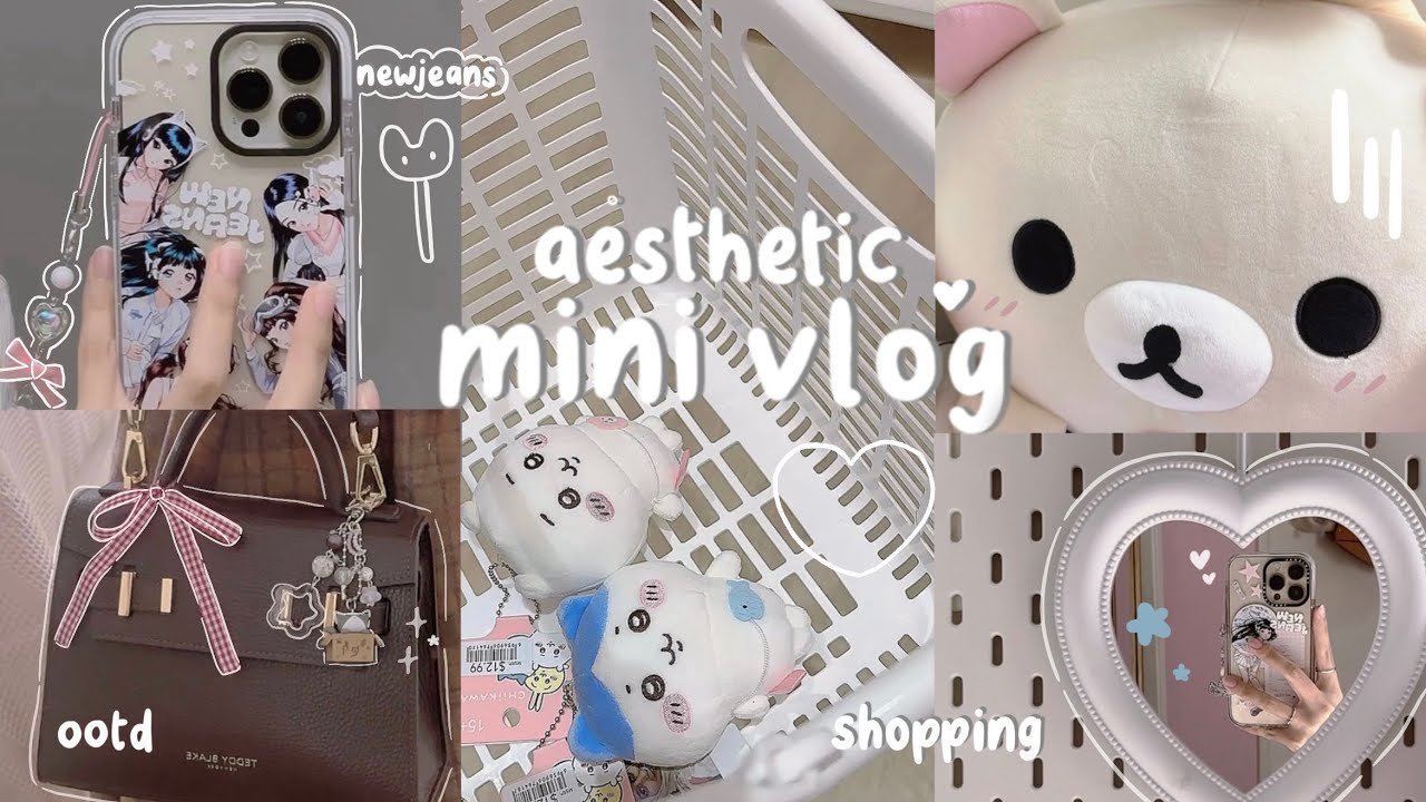 Slice of life🎐🛒 ⋆.˚ shopping┆newjeans phone┆skin care┆TeddyBlake unboxing┆ootd and more ₊°｡❆